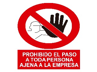 Señal prohibido el paso 297x210