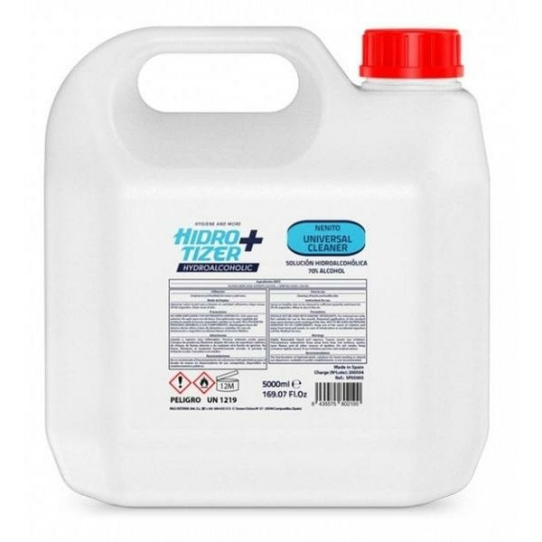 GEL HIDROALCOHÓLICO HIDROTIZER PLUS. GARRAFA DE 5 L.