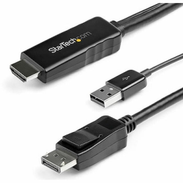 Startech HD2DPMM2M DisplayPort-zu-HDMI/VGA-Adapter (2 m) Schwarz