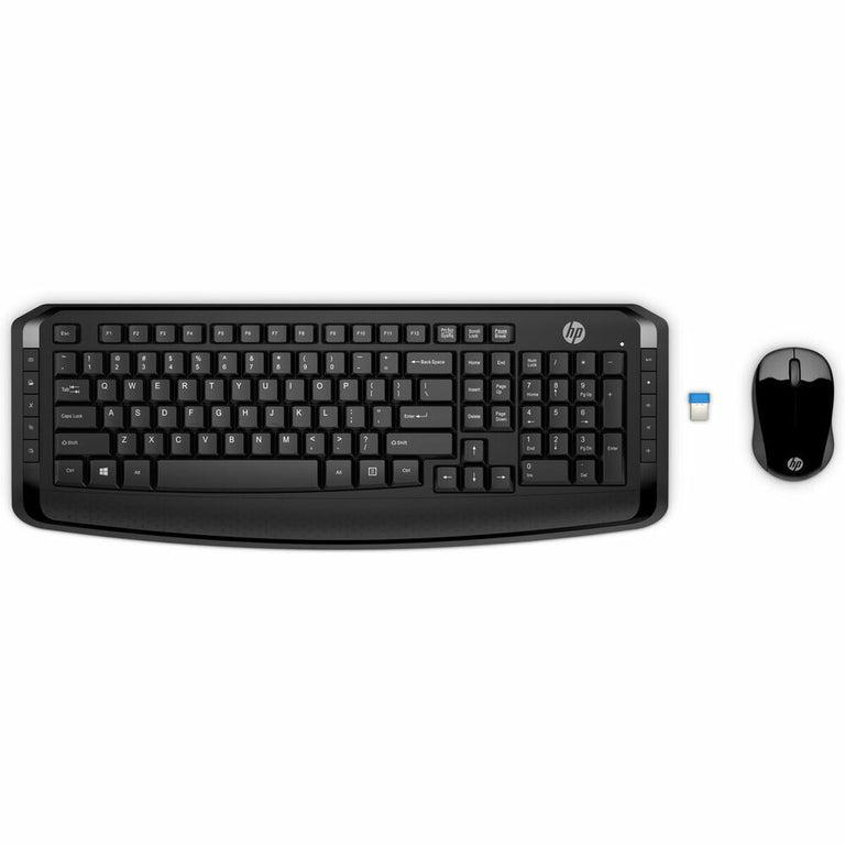 HP Tastatur und Maus HP Wireless Tastatur und Maus 300 Schwarz Wireless