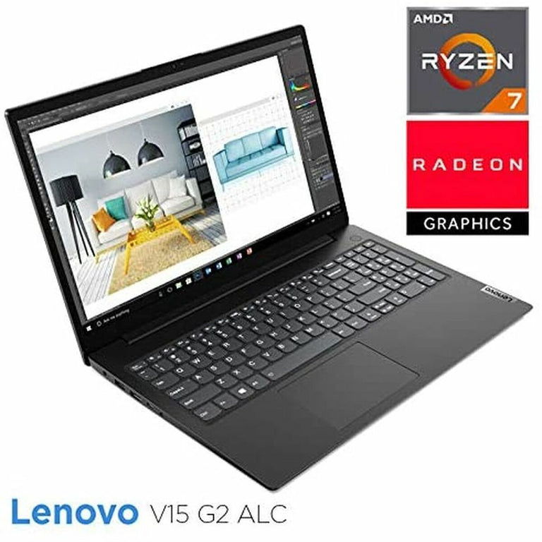 Notebook Lenovo 82KD0008SP 15,6" RYZEN 7-5700U Octa Core 8 GB RAM AMD Ryzen 7 256 GB SSD