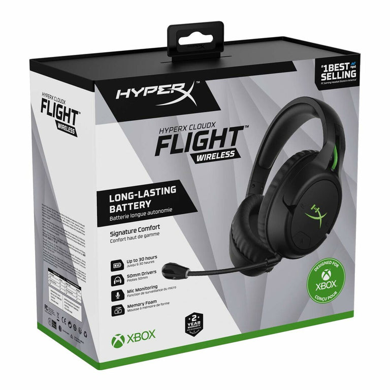 Hyperx CloudX Flight Gaming Headset mit Mikrofon Schwarz/Grün