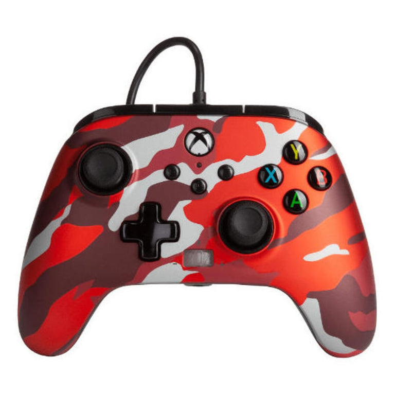 Gaming-Controller XBOX ENHANCED WIRED METAL Rot