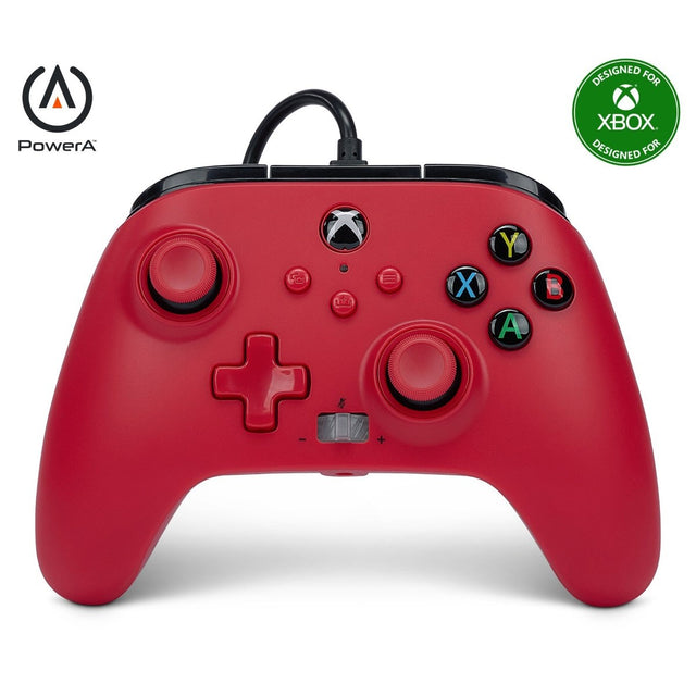 Gaming-Controller XBOX ENHANCED WIRED ARTISAN Rot