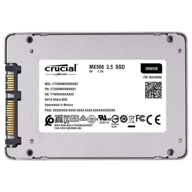 Disco Duro Crucial MX500 2TB SSD