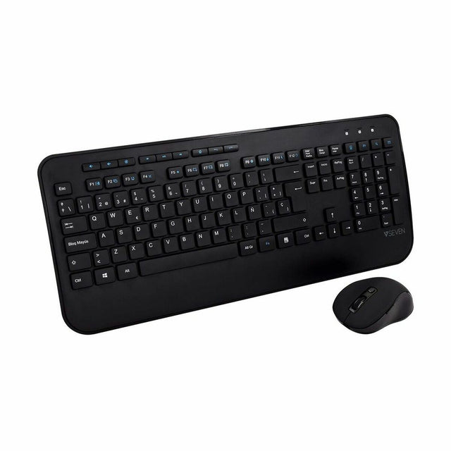 Tastatur und Maus V7 CKW300ES Qwerty Spanisch Spanisch