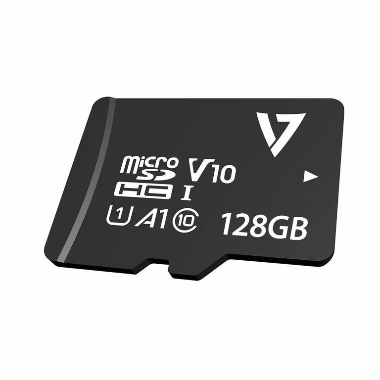 Tarjeta de Memoria Micro SD con Adaptador V7 VPMD128GU3           128 GB