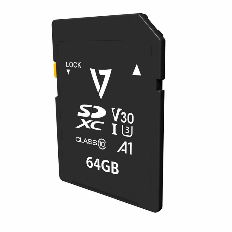 Tarjeta de Memoria Micro SD con Adaptador V7 VPSD64GV30U3         64 GB