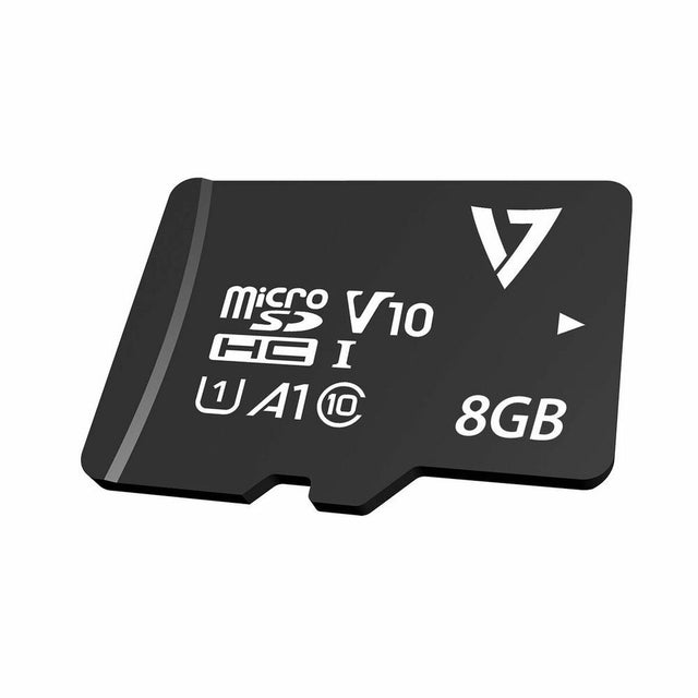 Micro-SD-Karte V7 CL10MAX 8 GB Schwarz