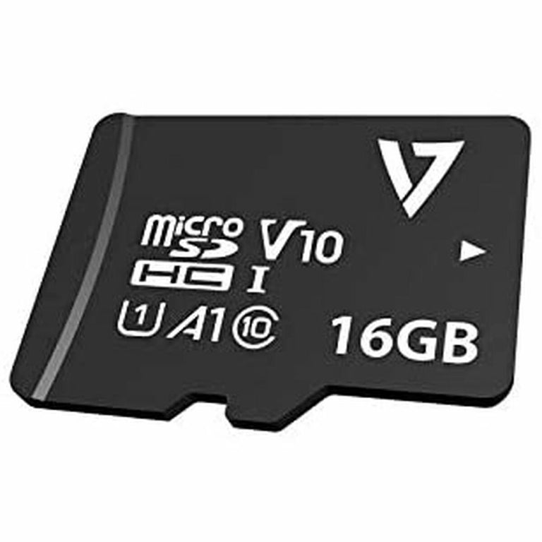 Tarjeta de Memoria Micro SD con Adaptador V7 VPMSDH16GU1          16 GB