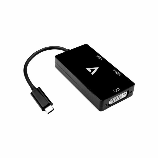 USB-C-auf-HDMI-Adapter V7 V7UC-VGADVIHDMI-BLK Schwarz