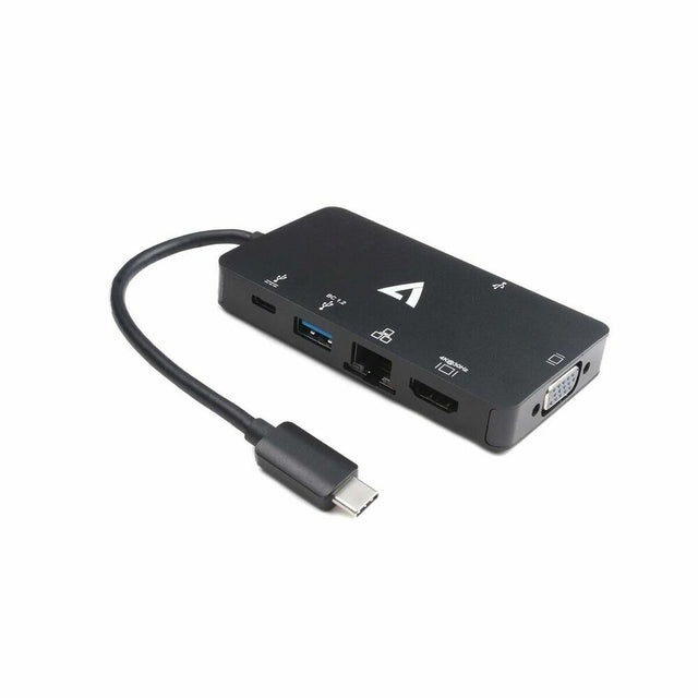 USB-C-auf-HDMI-Adapter V7 V7UC-2HDMI-BLK Schwarz