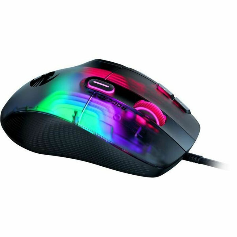 Roccat Kone XP schwarze Gaming-Maus mit LED-Leuchten, verkabelt