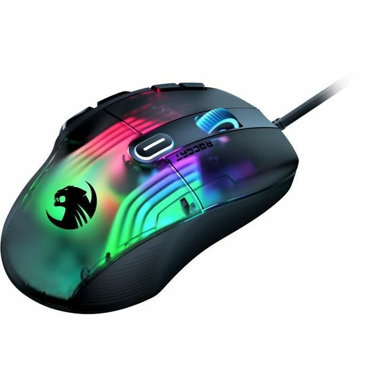 Roccat Kone XP schwarze Gaming-Maus mit LED-Leuchten, verkabelt