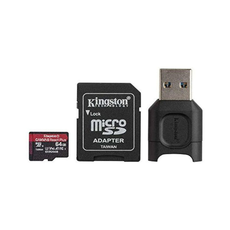 Tarjeta de Memoria Micro SD con Adaptador Kingston MLPMR2/64GB 285 MB/s