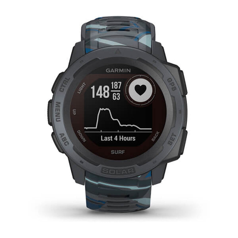 Pulsera de Actividad GARMIN Instinct Solar – Surf Edition Negro