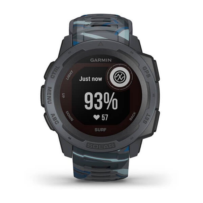 Pulsera de Actividad GARMIN Instinct Solar – Surf Edition Negro