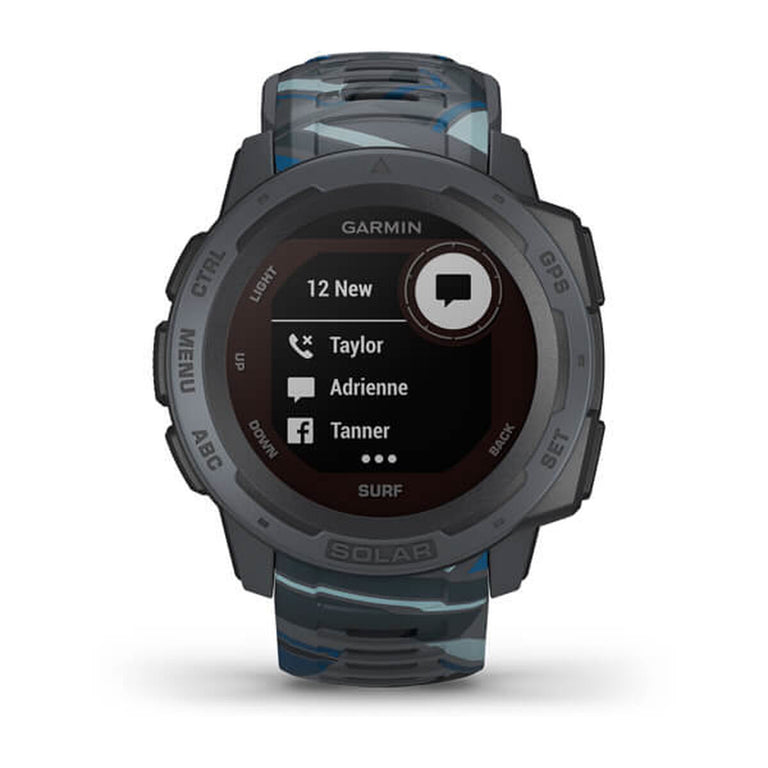 Pulsera de Actividad GARMIN Instinct Solar – Surf Edition Negro