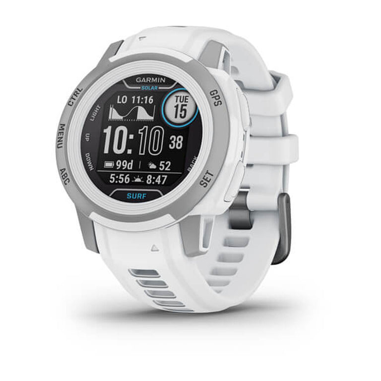 Aktivitätsarmband GARMIN Instinct 2S Solar Surf 0,79" Grau Weiß