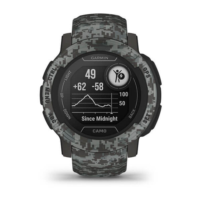 Pulsera de Actividad GARMIN Instinct 2 Camo Edition Gris oscuro 0,9"