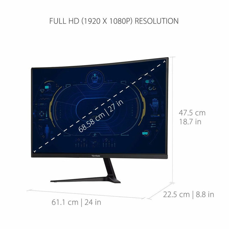 Monitor ViewSonic VX2718-PC-MHD 27" FHD LED 165 Hz Curva