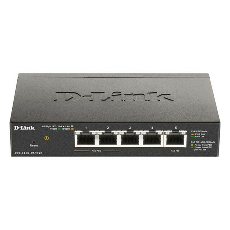 D-Link DGS-1100-05PDV2 5xGbE PoE-Switch