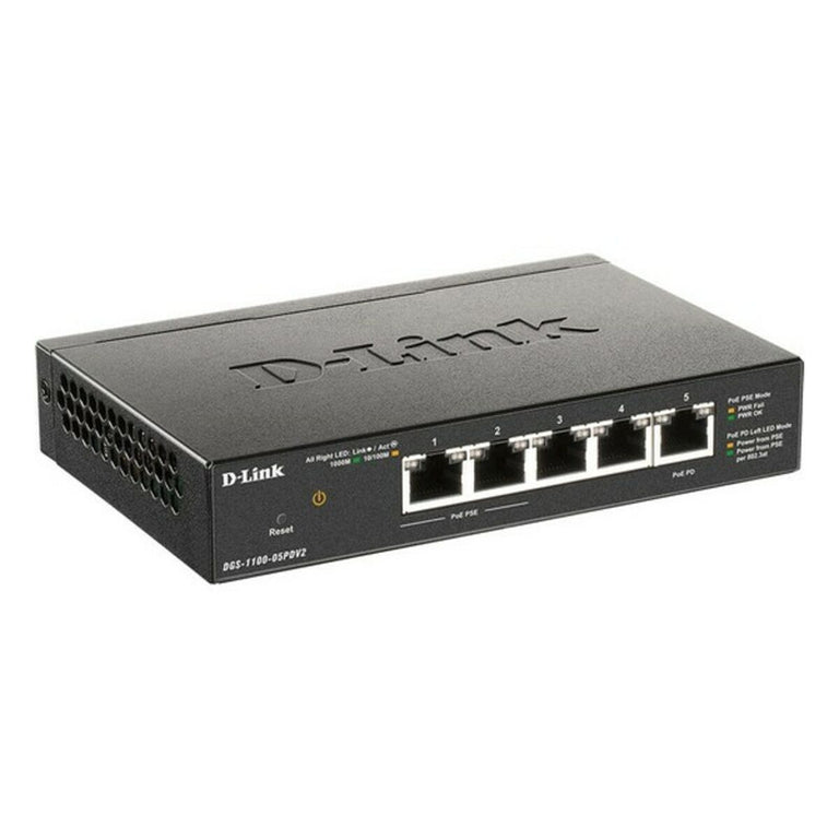 D-Link DGS-1100-05PDV2 5xGbE PoE-Switch