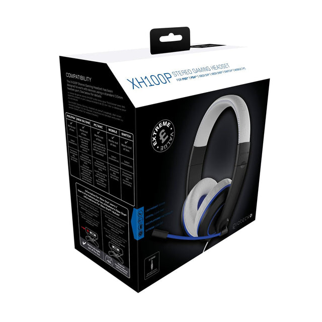 Auriculares con Micrófono Gaming GIOTECK XH100 Negro/Blanco