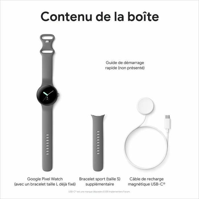 Smartwatch Google Pixel Watch Grau 1,6"