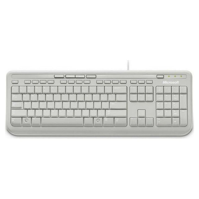 Teclado Microsoft 600 Blanco Francés AZERTY