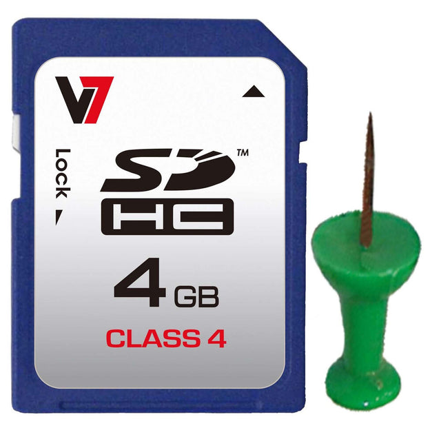 Micro-SD-Speicherkarte mit Adapter V7 VASDH4GCL4R-2E