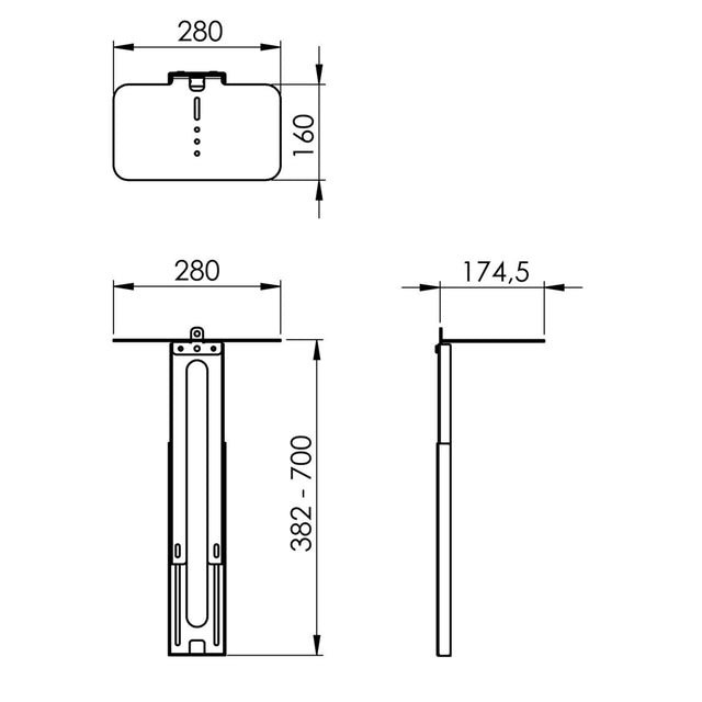 Soporte Vogel's PVA 5070