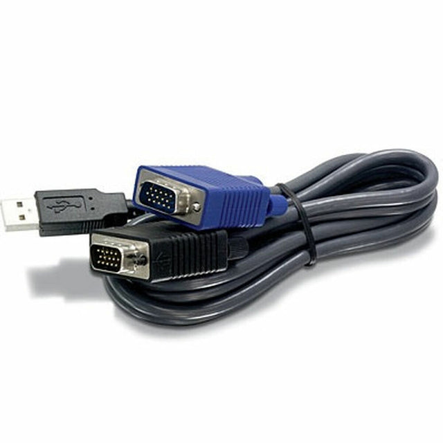 Cable KVM Trendnet TK-CU10              Negro 2,8 m