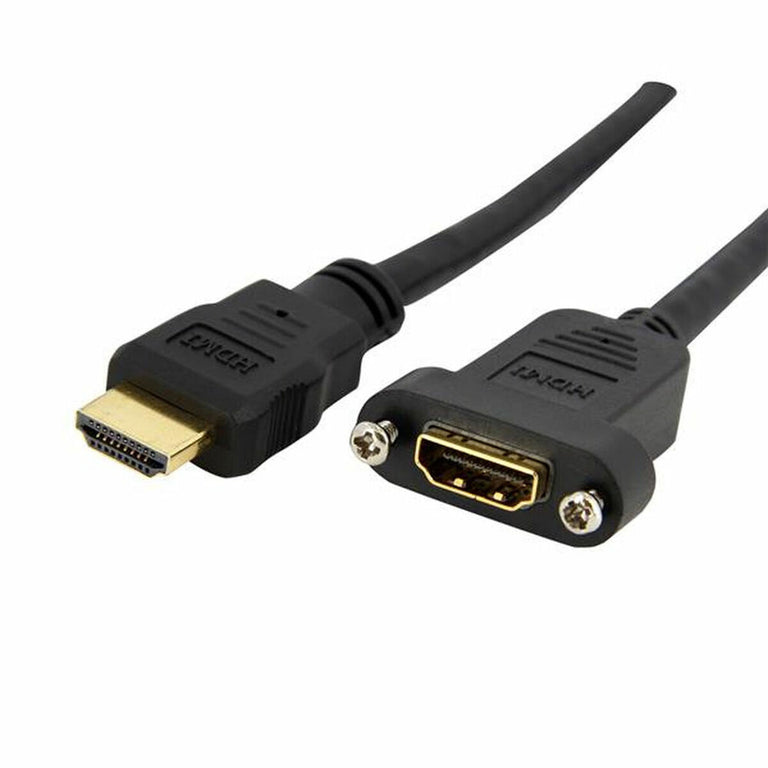 Startech HDMI-Kabel HDMIPNLFM3 Schwarz