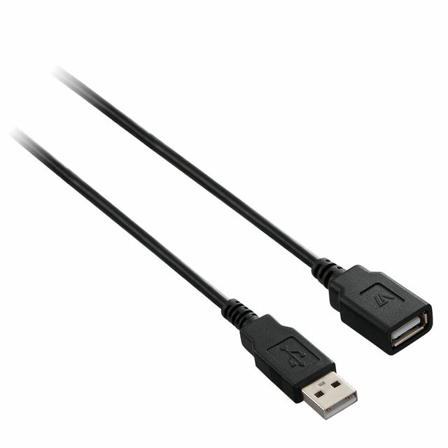 V7 USB-Kabel V7E2USB2EXT-03M USB A Schwarz