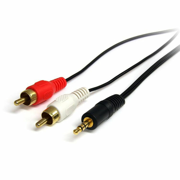 Audiokabel Klinke (3,5 mm) auf 2 RCA Startech MU3MMRCA 0,9 m Schwarz