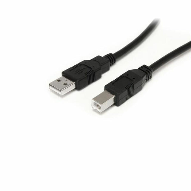 Cable USB A a USB B Startech USB2HAB30AC          Negro