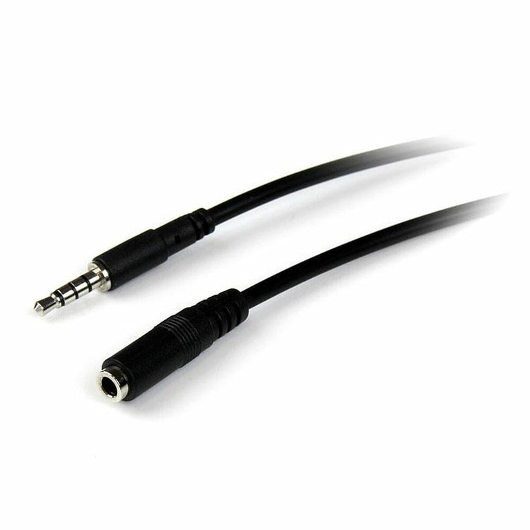 Cable Alargador Jack (3,5 mm) Startech MUHSMF2M             (2 m) Negro