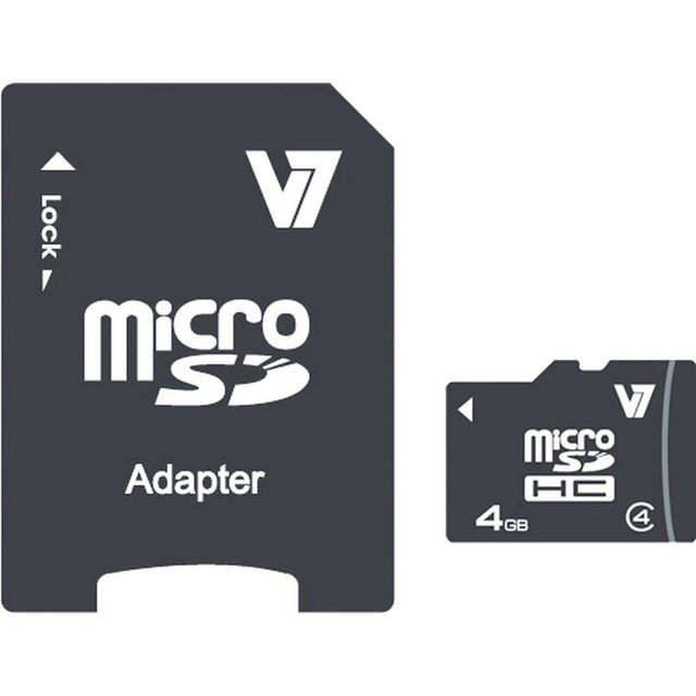 V7 VAMSDH4GCL4R-2E 4 GB Micro-SD-Karte