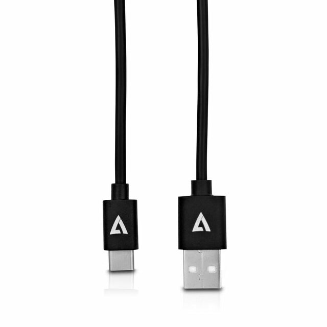 USB-A-auf-USB-C-Kabel V7 V7U2AC-2M-BLK-1E Schwarz