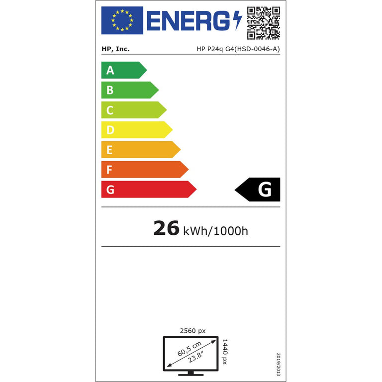 Monitor HP 8MB10AA#ABB IPS LED WXGA 24" IPS LED 60 Hz 2560 x 1440 px Quad HD