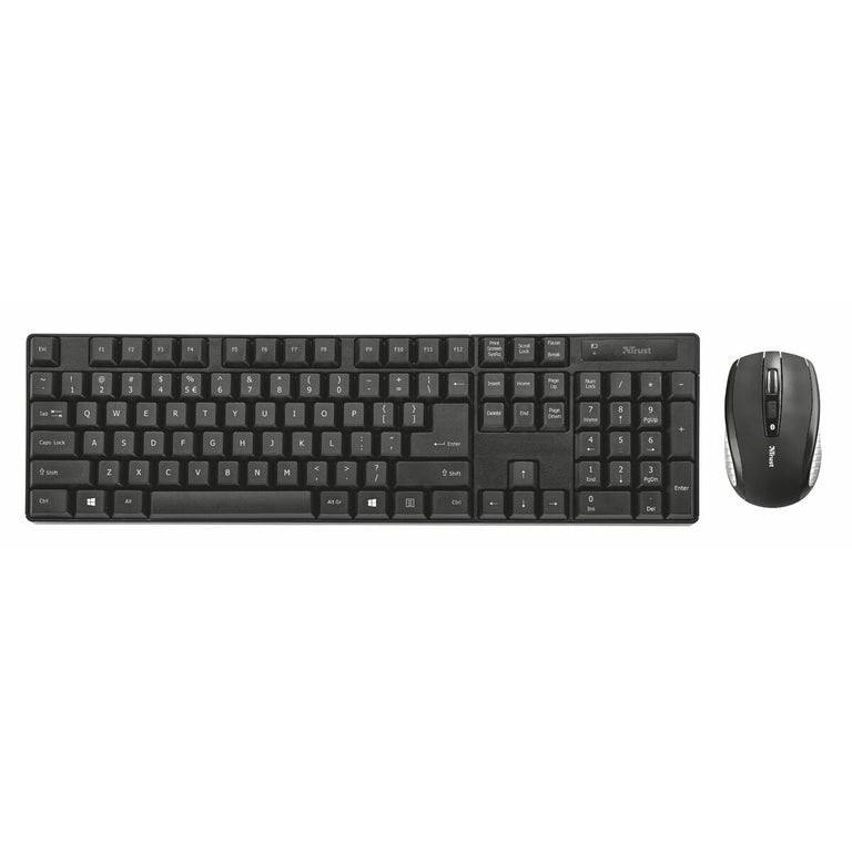 Trust Ximo 942416 Qwerty spanische kabellose Tastatur und Maus