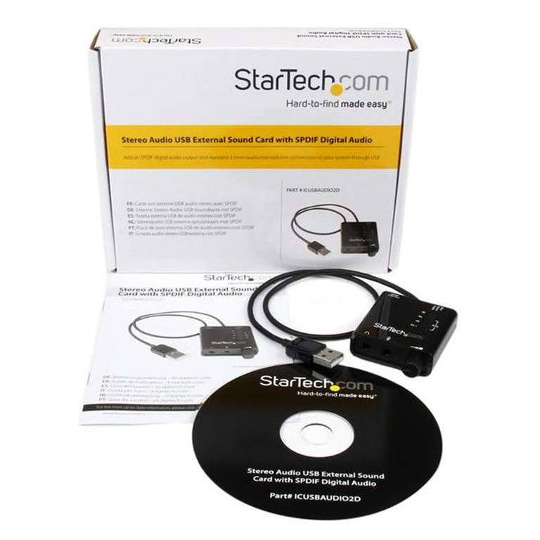 Tarjeta de Sonido Startech ICUSBAUDIO2D