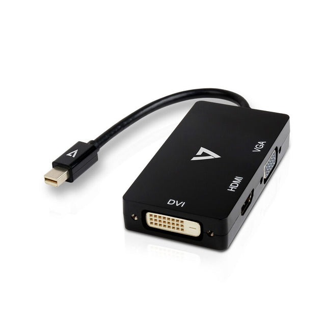 Mini DisplayPort auf VGA/DVI/HDMI-Adapter V7 V7MDP-VGADVIHDMI-1E Schwarz