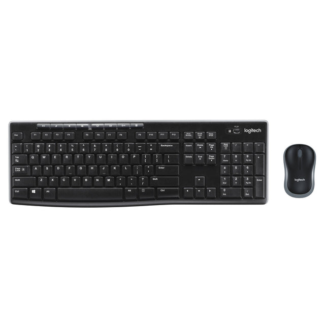 Logitech MK270 QWERTY italienische kabellose Tastatur und Maus