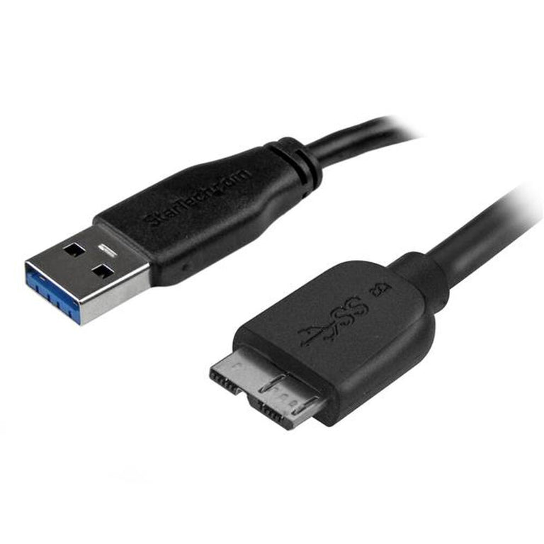 Cable USB a Micro USB Startech USB3AUB50CMS         Negro