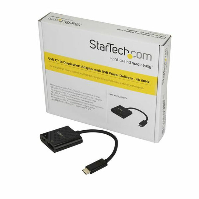 Adaptador USB C a DisplayPort Startech CDP2DPUCP            Negro 4K Ultra HD