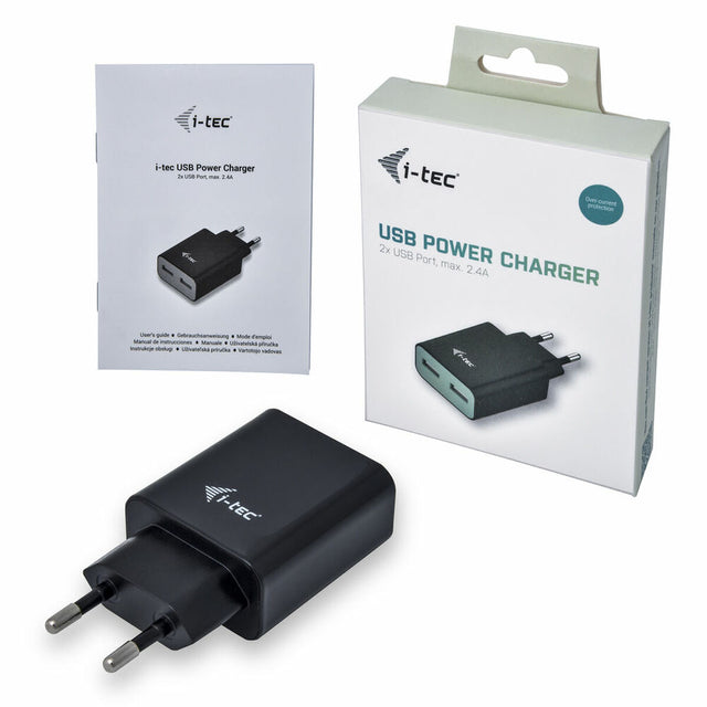 Cargador USB Pared i-Tec CHARGER2A4B