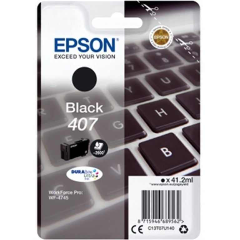 Kompatible Tintenpatrone Epson C13T07U140 Schwarz WF-4745 Schwarz