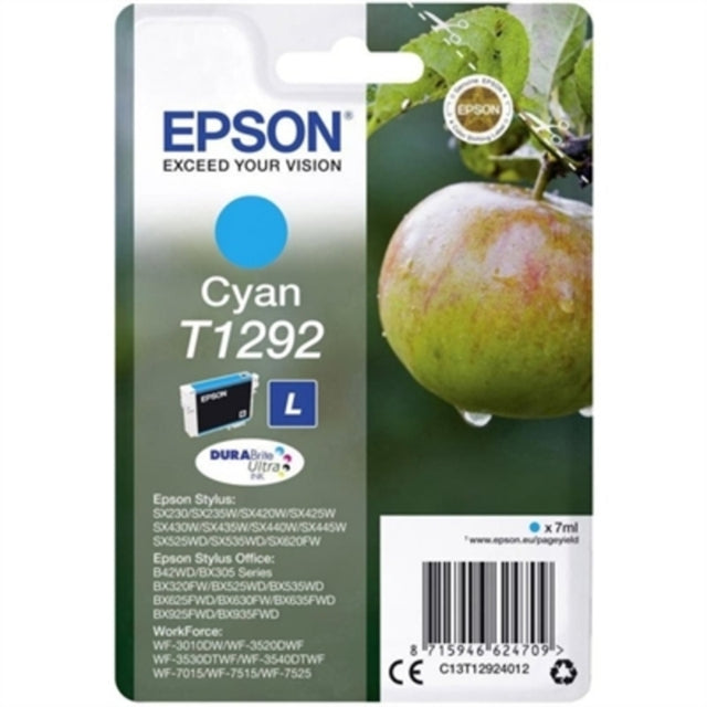 <transcy>Cartouche d'encre cyan Epson T1292 d'origine</transcy>